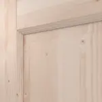 Detailansicht des Designelements von Typ 02-02 Fichte Massivholz Doppelflügeltür - Kilsgaard