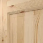 Detailansicht des Designelements von Typ 02-04 Kiefer Massivholz Doppelflügeltür inkl. Zarge - Kilsgaard