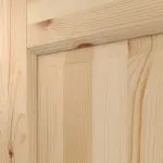 Detailansicht des Designelements von Typ 02-LA Kiefer Massivholz Doppelflügeltür inkl. Zarge - Kilsgaard