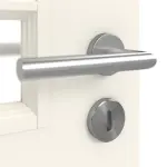 Detailansicht der Oberfläche von Typ 20-04-SF 5-2 Weißlack Doppelflügeltür inkl. Zarge - Kilsgaard