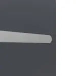 Detailansicht der horizontalen Lisene von CLASSEN Doppelflügeltür Natura HK/HB Venom Alu M1 Graphit RAL 7024 CPL mit Zarge