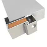 Detailansicht der Eckzarge von Innentür-Set Stahl Mehrzwecktür STU/STS MZ-1 mit LA-B2 inkl. Eckzarge - Hörmann