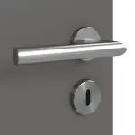 Detailansicht der Oberfläche von Huga Innentür Hygge grau RAL 7037 Duradecor ProLine