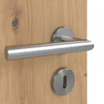 Detailansicht der Oberfläche von WESTAG Innentür-Set Artis Eiche Ei 793 PortaLit CPL mit Zarge und Drücker