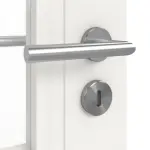 Detailansicht der Oberfläche von LEBO Innentür Kopenhagen 20 Weißlack mit Lichtausschnitt 1 LA