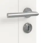 Detailansicht der Oberfläche von LEBO Innentür Kopenhagen 32 Weißlack mit Lichtausschnitt 1 LA