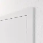 Geschlossene Detailansicht von HUGA Innentür-Set Weiß Bütte Basic Durat stumpfeinschlagend mit Zarge und Drücker