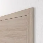 Detailansicht der geschlossenen Tür von HUGA Innentür-Set Eiche grau quer Basic Durat stumpfeinschlagend mit Zarge und Drücker