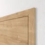 Geschlossene Detailansicht von HUGA Innentür-Set Asteiche quer Basic Durat stumpfeinschlagend mit Zarge und Drücker