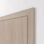 Detailansicht der geschlossenen Tür von HUGA Innentür-Set Eiche grau Basic Durat stumpfeinschlagend mit Zarge und Drücker