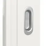 Detailansicht der Oberfläche von LEBO Schiebetür Kopenhagen 41 Weißlack mit Lichtausschnitt 1 LA