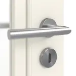 Detailbild Oberfläche RAL 9010 von Doppelflügeltür Landhaus 20 LA 01