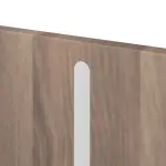 Detailansicht der vertikalen Lisene von CLASSEN Brandschutztür-Set EI30 Venom Alu M3 Esche Graphit Iridium inkl. Blockzarge