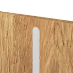 Detailansicht der vertikalen Lisene von CLASSEN Brandschutztür-Set EI60 Venom Alu M3 Grandson Eiche Iridium inkl. Blockzarge