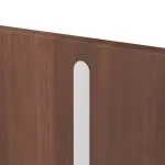 Detailansicht der vertikalen Lisene von CLASSEN Brandschutztür-Set EI30 Venom Alu M3 Nussbaum CPL inkl. Blockzarge