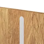 Detailansicht der vertikalen Lisene von CLASSEN Brandschutztür-Set EI30 Venom Alu M4 Grandson Eiche Iridium inkl. Blockzarge