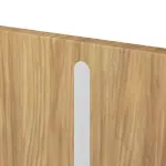 Detailansicht der vertikalen Lisene von CLASSEN Brandschutztür-Set EI30 Venom Alu M4 Hickory Eiche CPL inkl. Blockzarge