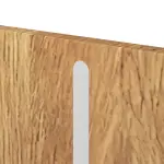 Detailansicht der vertikalen Lisene von CLASSEN Brandschutztür-Set EI30 Venom Alu M5 Grandson Eiche Iridium inkl. Blockzarge