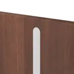 Detailansicht der vertikalen Lisene von CLASSEN Brandschutztür-Set EI30 Venom Alu M5 Nussbaum CPL inkl. Blockzarge