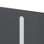 Detailansicht der vertikalen Lisene von CLASSEN Brandschutztür-Set EI30 Venom Alu M5 Graphit RAL 7024 CPL inkl. Blockzarge