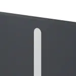 Detailansicht der vertikalen Lisene von CLASSEN Brandschutztür-Set EI30 Venom Alu M5 Graphit RAL 7024 HPL inkl. Blockzarge