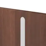 Detailansicht der vertikalen Lisene von CLASSEN Brandschutztür-Set EI30 Venom Alu M6 Nussbaum CPL inkl. Blockzarge