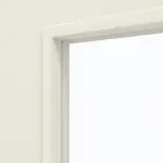 Detailansicht des Lichtausschnitts von WESTAG Doppelflügel-Schiebetür Klassik Weiß A 223 RAL 9010 PortaLit CPL mit Lichtausschnitt LA-DIN