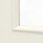 Detailansicht des Lichtausschnitts von WESTAG Doppelflügel-Schiebetür Provence Typ 4002 Weißlack mit Lichtausschnitt Sprosse 4