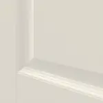 Detailansicht der Querleiste von GARANT Doppelflügeltür Como Weißlack mit Lichtausschnitt CL2 Sprosse SP4 mit Zarge