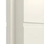 Detailansicht der Fräsung von CLASSEN Doppelflügeltür Dynamic RAL 9010 Weißlack 3.2 mit Zarge