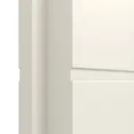 Detailansicht der Fräsung von CLASSEN Doppelflügeltür Dynamic RAL 9010 Weißlack 3.3 mit Zarge