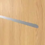 Detailansicht der horizontalen Lisene von CLASSEN Doppelflügeltür Tetyda M3 Eiche geölt 3D Look mit Lichtausschnitt inkl. Zarge