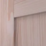 Detailansicht der Fräsung von Doppelflügeltür TM-10 Fichte astarm Massivholz mit Zarge