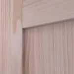 Detailansicht der Fräsung von Doppelflügeltür TM-2 Fichte astarm Massivholz mit Zarge