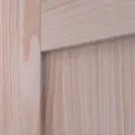 Detailansicht der Fräsung von Doppelflügeltür TM-21 Fichte astarm Massivholz mit Zarge