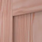 Detailansicht der Fräsung von Doppelflügeltür TM-31 Lärche Massivholz mit Zarge