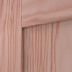 Detailansicht der Fräsung von Doppelflügeltür TM-32 Lärche Massivholz mit Zarge