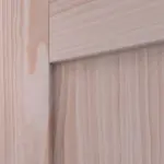 Detailansicht der Fräsung von Doppelflügeltür TM-6 Fichte astarm Massivholz mit Zarge