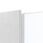 Detailansicht des Lichtausschnitts von Smart 1 mittig Basic Durat Eiche Weiß Innentür - Huga