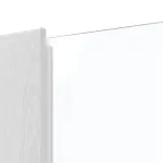 Detailansicht des Lichtausschnitts von HUGA Innentür Sueno 1 Eiche Weiß Durat Concept