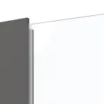 Detailansicht des Lichtausschnitts von Huga Innentür Sueno 1 Hygge grau RAL 7037 Duradecor Concept