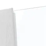 Detailansicht des Lichtausschnitts von HUGA Innentür Sueno 2 Eiche Weiß Durat Concept