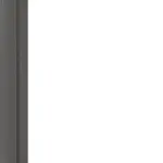 Detailansicht des Lichtausschnitts von Huga Schiebetür Hygge grau RAL 7037 Durat Basic mit Lichtausschnitt LA 6 Raute