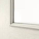 Detailansicht des Lichtausschnitts von Schiebetür TE-24 Nordische Fichte astarm gebürstet weiß lackiert Massivholz