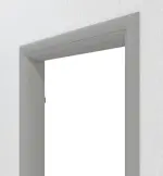 Detailansicht der Rückseite von CLASSEN Zarge Arcus Grau Matt Primo