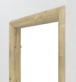 Detailansicht der Rückseite von CLASSEN Zarge Arcus Hamilton Eiche CPL