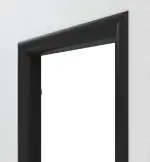 Detailansicht der Rückseite von CLASSEN Zarge Arcus Uni BLackIridium