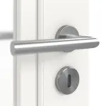 Detailbild Oberfläche RAL 9016 von Doppelflügeltür Landhaus 40 LA 01