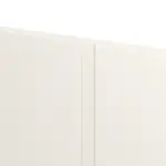 Detailansicht der Fräsung von CLASSEN Doppelflügeltür Dynamic RAL 9010 Weißlack 3.3 mit Zarge