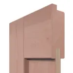 Detailansicht des Querschnitts von Doppelflügeltür TM-2 Buche Massivholz mit Zarge